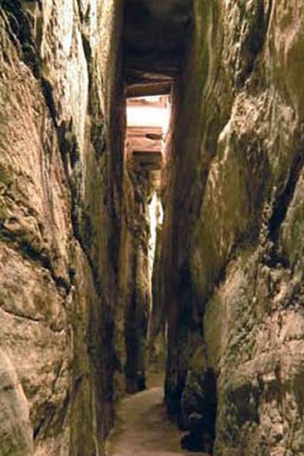 The continuation of the Western Wall Tunnel: the Hasmonean Channel. Despite the Palestinians' claim, the channel does not pass under the Temple Mount compound at all. It existed for about nine hundred years before the mosques on the mount were built, having been dug as a waterworks in the Hasmonean era. Israel merely uncovered it anew. (courtesy of the Western Wall Heritage Foundation)