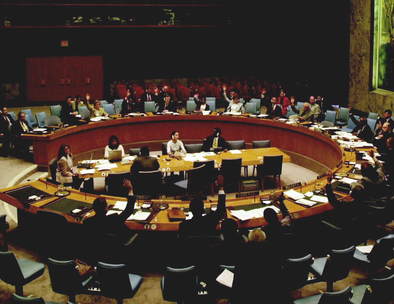 The United Nations Security Council in session, May 23, 2002