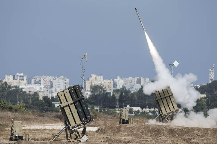  Israel and the Gaza Strip: Why Economic Sanctions Are Not Collective Punishment A missile is launched by an Iron Dome battery, a short-range missile defense system designed to intercept and destroy incoming rockets and artillery shells. (Ilia Yefimovich/Getty Images/AFP)