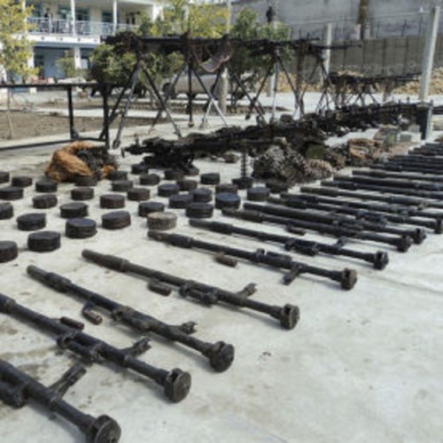 Iranian weapons recovered in an ISAF raid on February 5, 2011, in Nimruz province, Afghanistan.