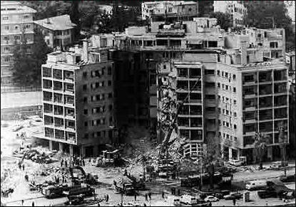 U.S. Embassy in Beirut.  The attack constituted the deadliest terror attack on Americans outside of U.S. soil.