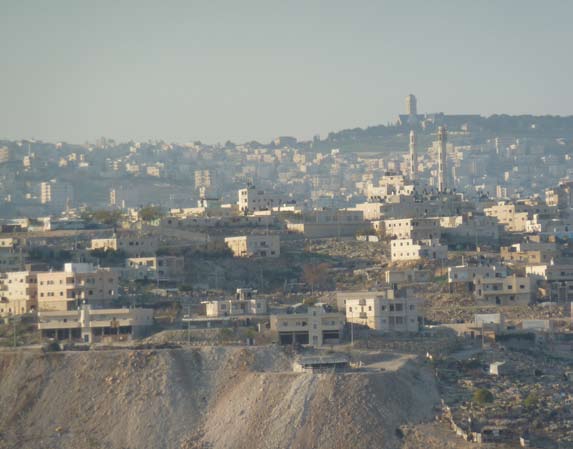 Israel built this permanent community for Bedouin on the outskirts of Abu Dis. Some sold their apartments and returned to illegal construction sites in the Adumim area.