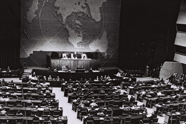 United Nations General Assembly partition vote, November 29, 1947